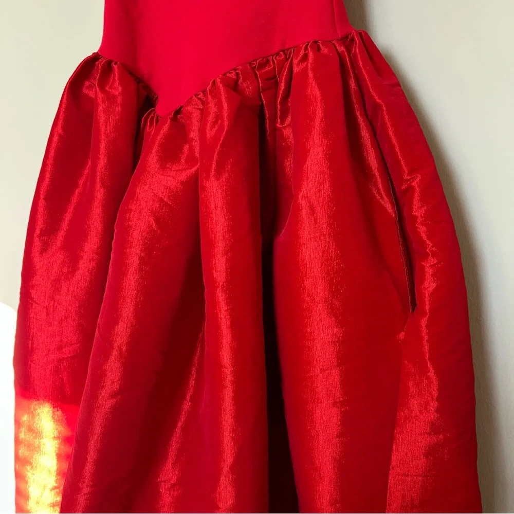 Delfi Collective Elsa Long Dress in Red - Picture 8 of 14
